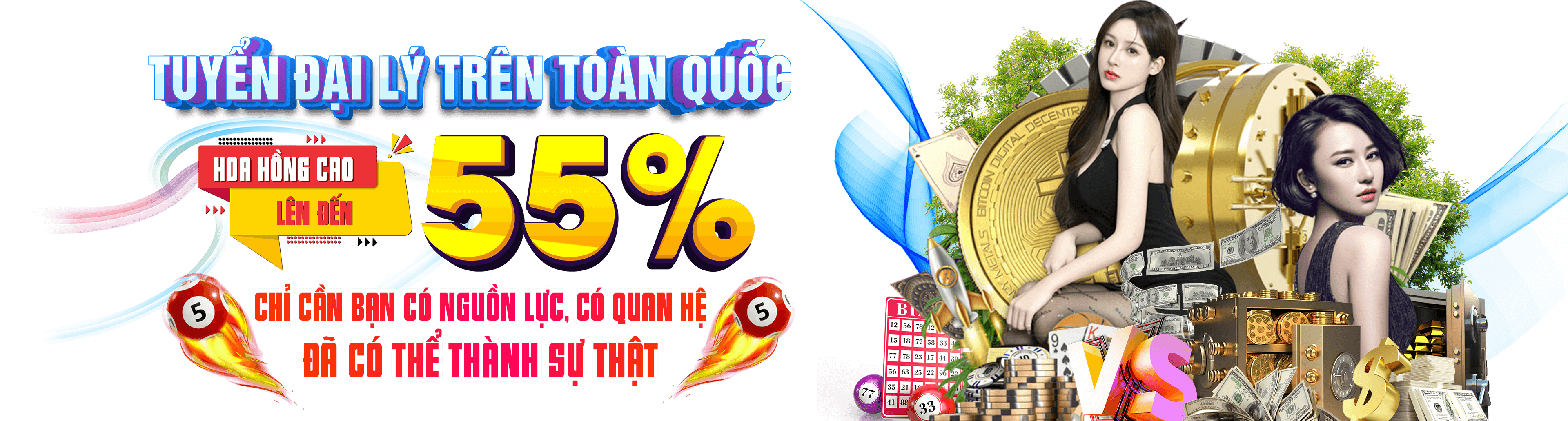 Hình ảnh quảng cáo của vm77 hiển thị nền tảng và các lợi ích