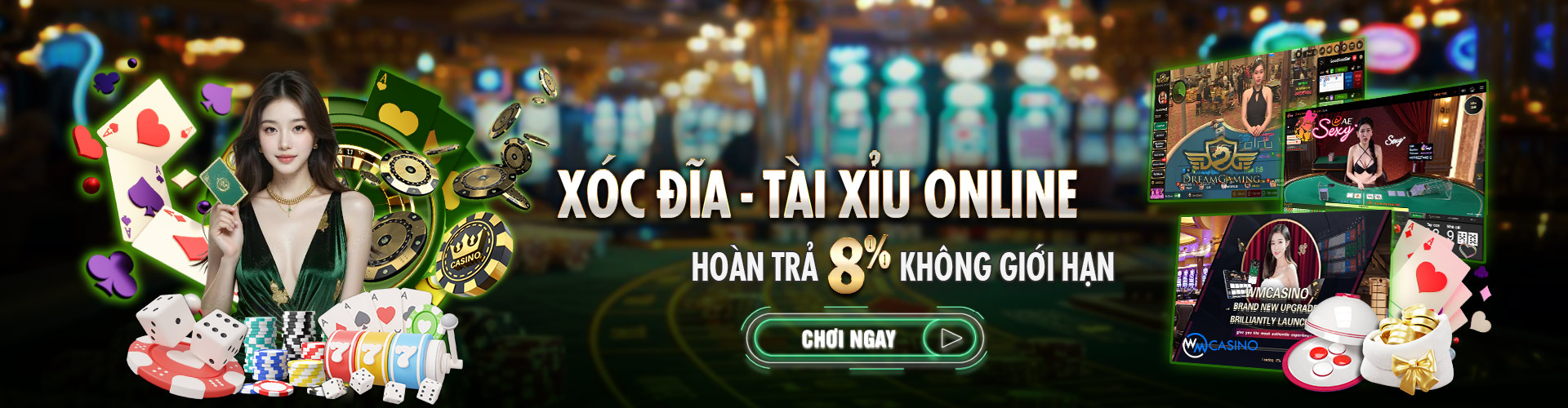 Hình ảnh quảng cáo của vm77 hiển thị nền tảng và các lợi ích